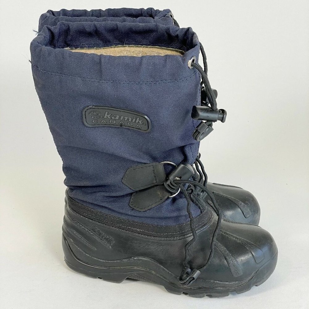 Kamik Youth Kids Waterproof Insulated Winter Snow Boots Blue Size 11 Outdoor